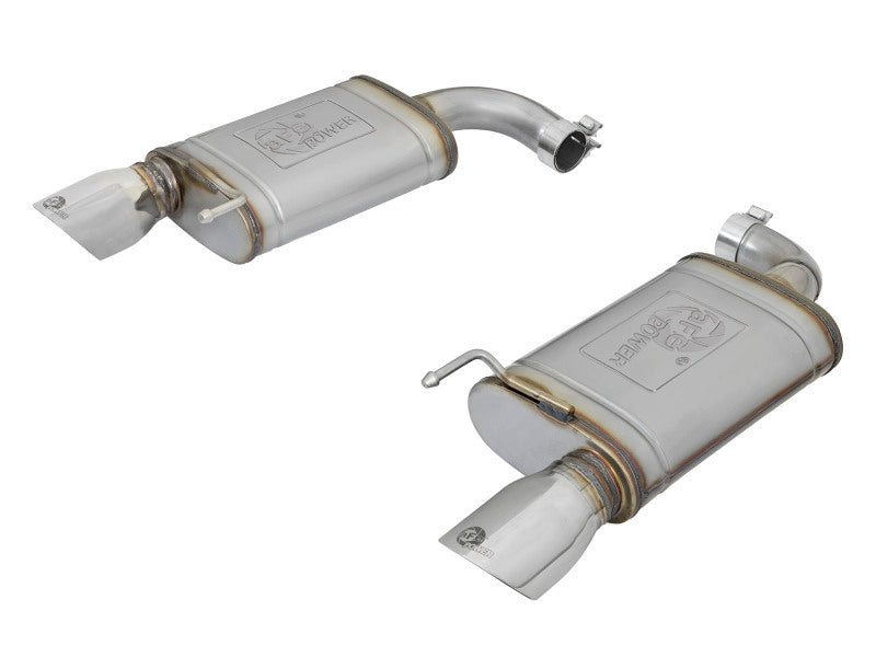 aFe MACH Force-Xp 2.5in 409 Stainless Axle-Back Exhaust with Stainless Tips 2015-2017 Ford Mustang I4-2.3L