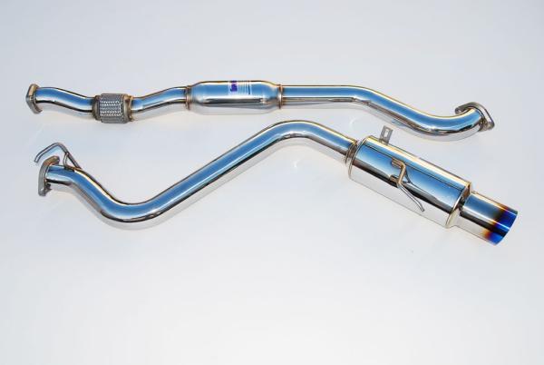 Invidia 2008-2009 WRX Sedan 76mm (101mm tip) REGULAR Titanium Tip Cat-Back Exhaust