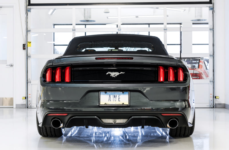 AWE Tuning S550 Mustang EcoBoost Axle-Back Exhaust - Touring Edition (Chrome Silver Tips) - photo 4