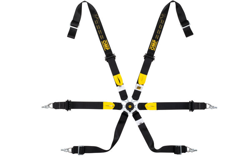 OMP Safety Harness One 2in WRC Pull Up - Black (FIA 8853-2016) (DA0-0210-A01-071)