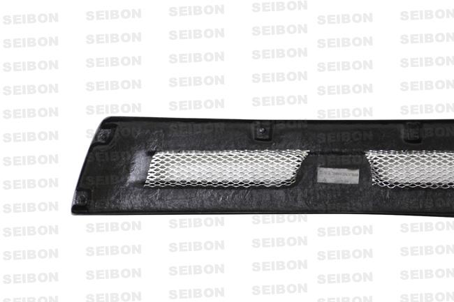 Seibon 2008-2012 Mitsubishi Lancer Evo X Shaved Emblem Carbon Fiber Front Grill - photo 2