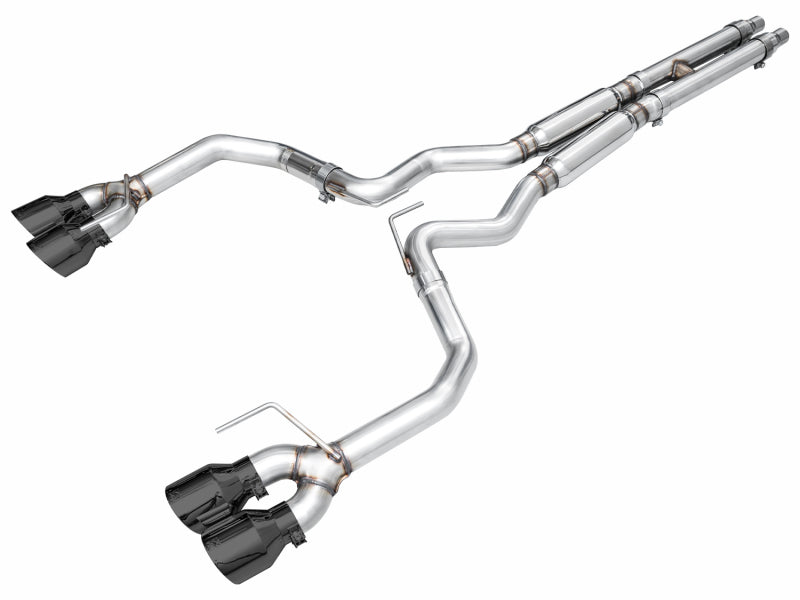 AWE Tuning 2024 Ford Mustang Dark Horse S650 RWD Track Edition Cat-Back Exhaust with Quad Diamond Black Tips - photo 2