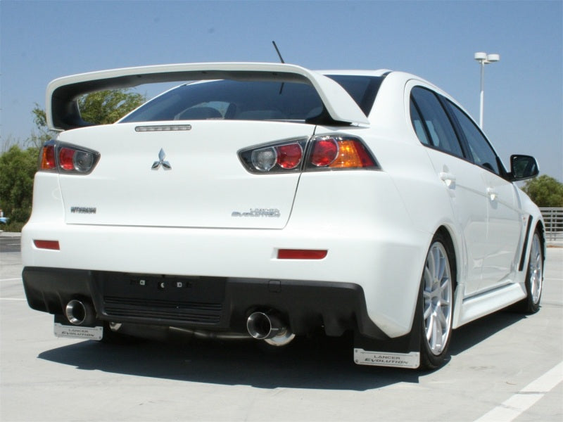 aFe Takeda Exhaust 304 Stainless Steel Dual Cat-Back with Polished Tips 2008-2013 Mitsubishi Lancer Evo X L4 2.0L Turbo