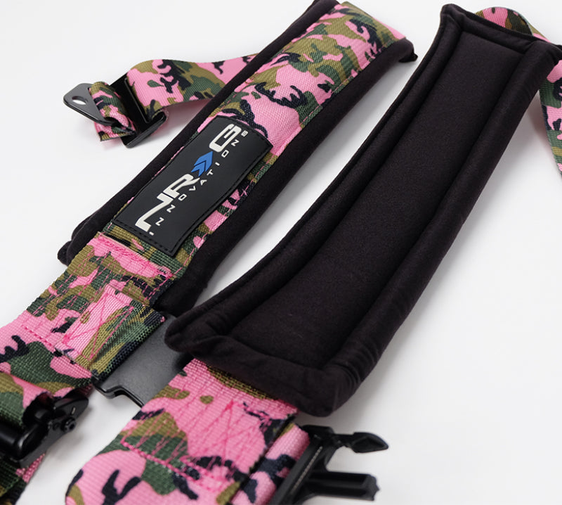 NRG SFI 16.1 5-Point 3in. Seat Belt Harness/ Latch Link - Pink Camo (SBH-5PCPKCAMO-1221) - photo 3