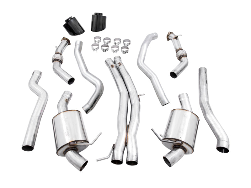 AWE Tuning Audi B9 RS 5 Sportback Touring Edition Exhaust-Non Resonated - Diamond Black RS Style Tips - photo 5