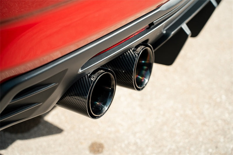 CORSA Performance 2016-2024 Chevrolet Camaro SS / ZL1 Black Carbon Fiber 4.5in Twin Tip Kit - photo 3