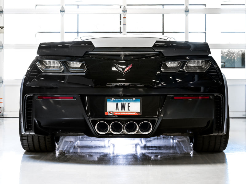 AWE Tuning 2014-2019 Chevrolet Corvette C7 Z06/ZR1 (with AFM) Track Edition Axle-Back Exhaust with Chrome Tips - photo 4