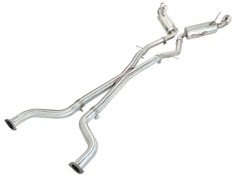 aFe Takeda 2.5inch Stainless Steel Exhaust Cat-Back 2009-2013 Nissan 370Z V6 3.7L Polished Tips - photo 5