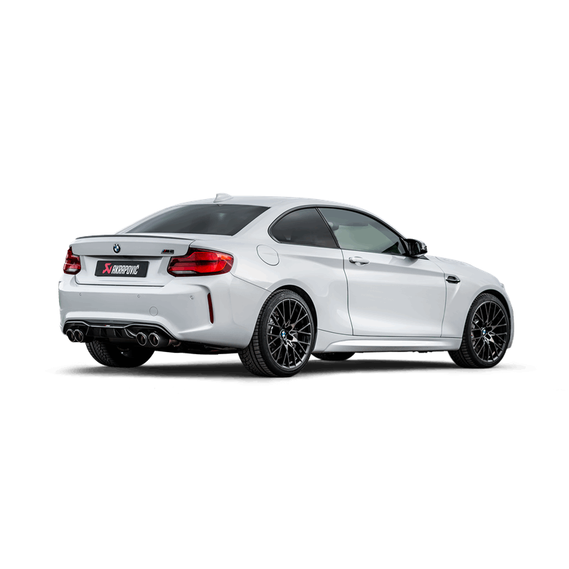 Akrapovic 2018+ BMW M2 Competition/M2 CS (F87N) Slip-On Line (Titanium) with Carbon Fiber Tips - photo 2