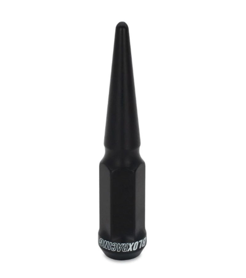 BLOX Racing Spike Forged Lug Nuts - Flat Black - 14x1.50 - Single (BXAC-00165-SP)