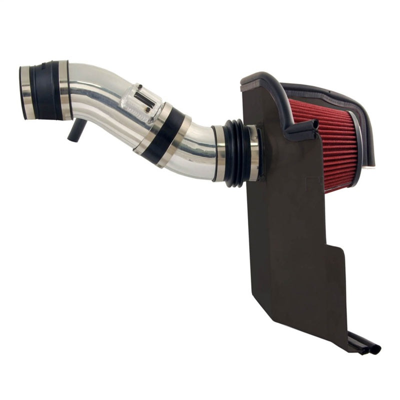 Spectre 2011-2014 Ford Mustang V6-3.7L F/I Air Intake Kit - Polished w/Red Filter (spe9929)