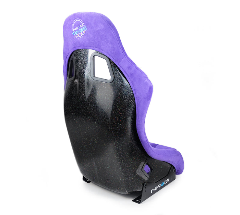 NRG FRP Bucket Seat PRISMA Edition w/ Pearlized Back Purple Alcantara