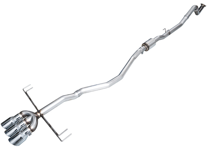 AWE Tuning 2024 Acura Integra Type S DE5 FWD Track Edition Exhaust with Triple Chrome Silver Tips