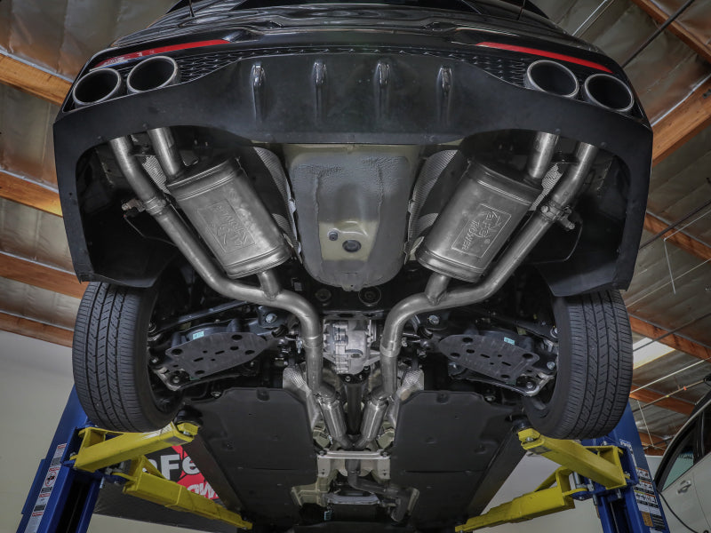 aFe 2022-2023 Kia Stinger L4-2.5L Turbo Gemini XV 3in to Dual 2-1/2in Cat-Back Exhaust System with Cut-Out - photo 6