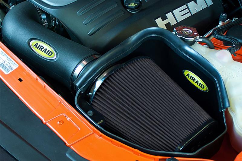 Airaid 2011-2014 Dodge Charger/Challenger MXP Intake System w/ Tube (Dry / Black Media) (air352-318) - photo 4