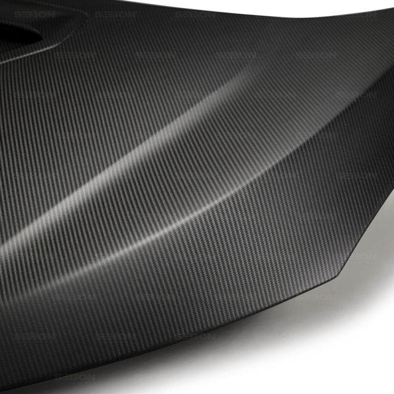 Seibon 2017-2018 Honda Civic Type R OEM-Style Dry Carbon Fiber Hood - photo 5