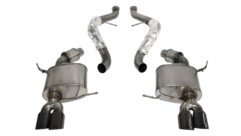 CORSA Performance 2008-2012 BMW M3 E90 Black Sport Cat-Back Exhaust - photo 4