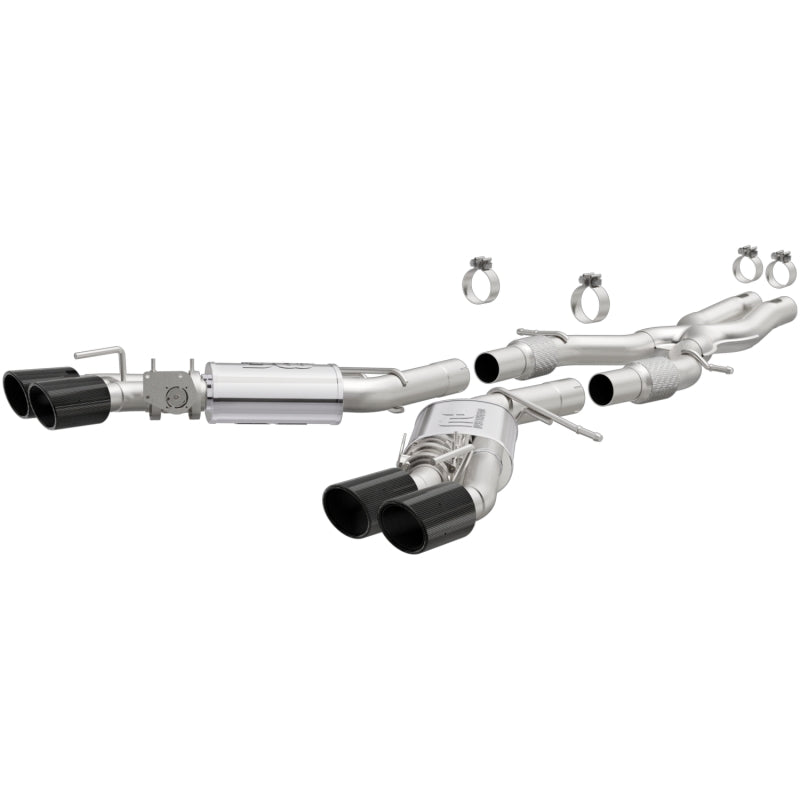Magnaflow Cat-Back Exhaust System 2015-2017 Cadillac CTS-V 6.2L Quad 4in Carbon Fiber Tips