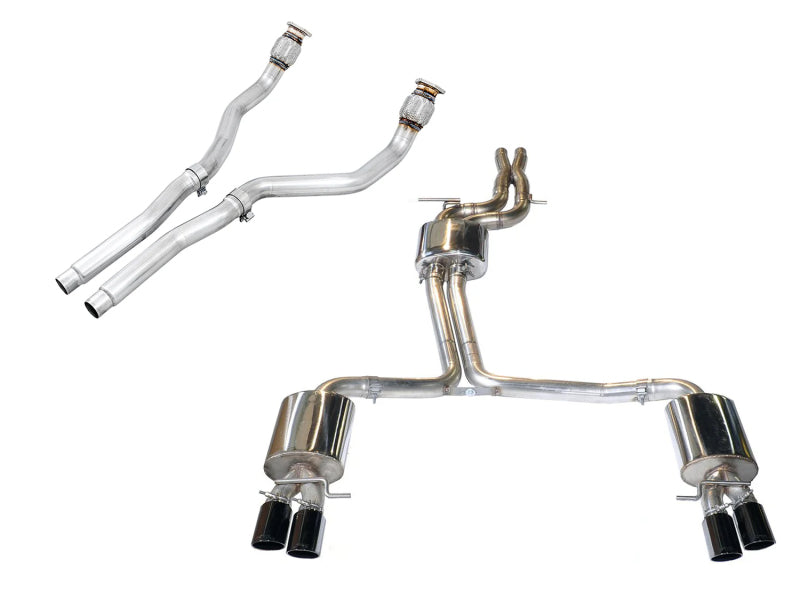 AWE Tuning B8 / B8.5 S5 Cabrio Touring Edition Exhaust - Non-Resonated - Diamond Black Tips - photo 4