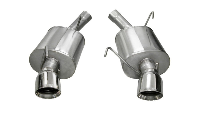 CORSA Performance 2005-2010 Ford Mustang Shelby GT500 5.4L V8 Polished Sport Axle-Back Exhaust - photo 2