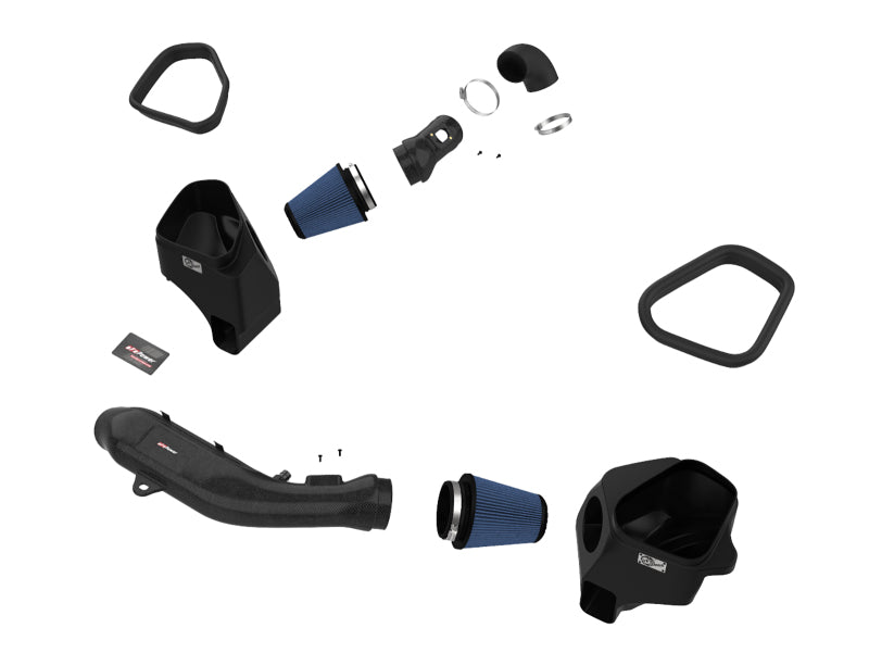 aFe Track Series Stg 2 Carbon Fiber Intake w/Pro 5R Media 2015-2020 BMW M3/M4(F80/82/83) L6-3.0L(tt) S55 (afe57-10006R) - photo 2