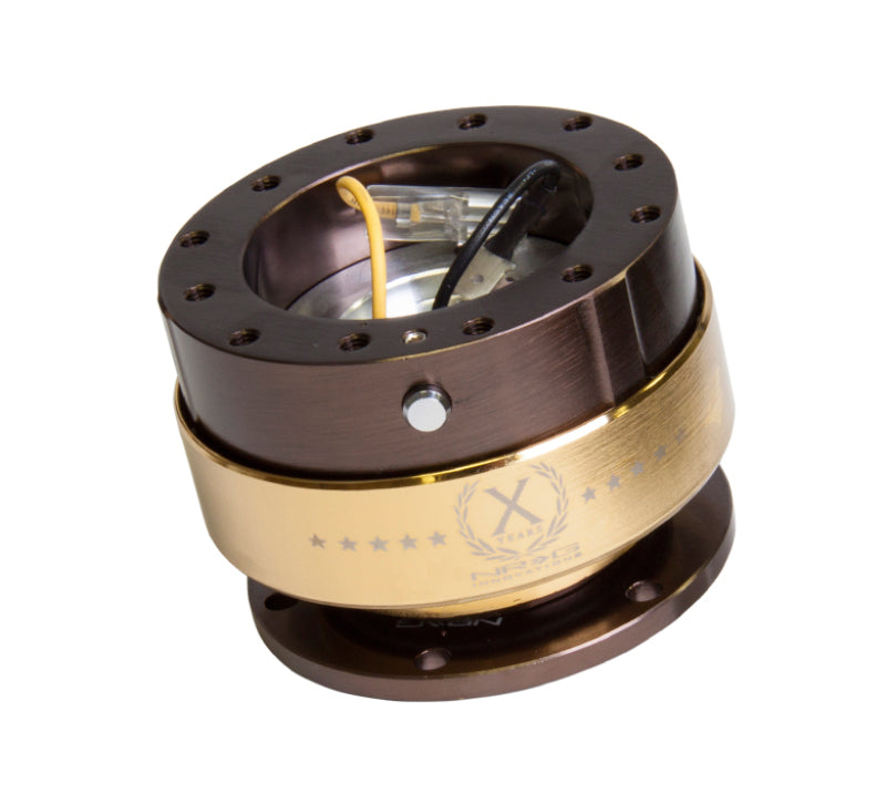 NRG Quick Release Gen 2.0 - Bronze Body / Chrome Gold Ring (SRK-200BR-CG)