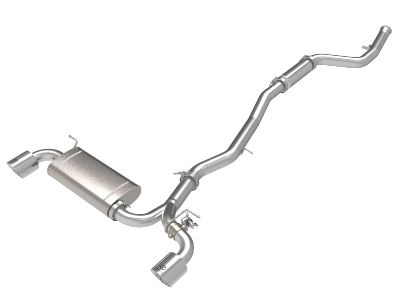 aFe POWER Takeda 2021 Toyota Supra 2.0L 2.5in-3in 304 Stainless Steel Cat-Back Exhaust with Polished Tips - photo 2