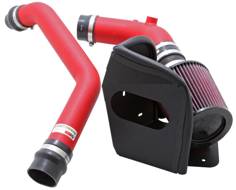 K&N 2008-2009 Mitsubishi Evo X Wrinkle Red Typhoon Short Ram Intake (knn69-6546TWR)