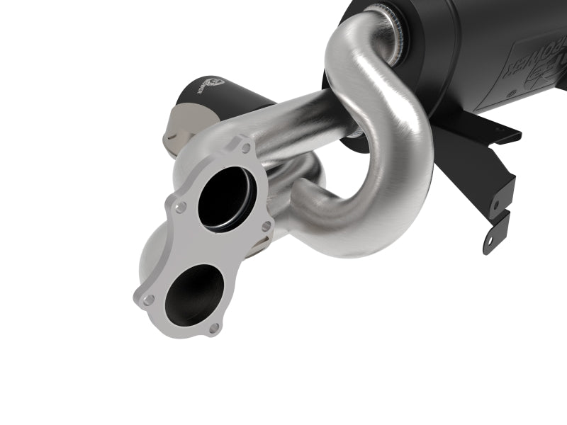 aFe MACH Force-Xp 2.25in-2.5in 304 Stainless Steel Exhaust Cat-Back Porsche 2020-2022 Cayman GT4(718) 4.0L - Black Tips - photo 3