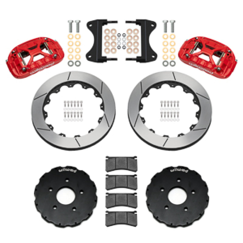 Wilwood 2014-2019 Chevrolet Corvette C7 Forged XRS6R Front Big Brake Kit (13.06in) - Red / Slotted