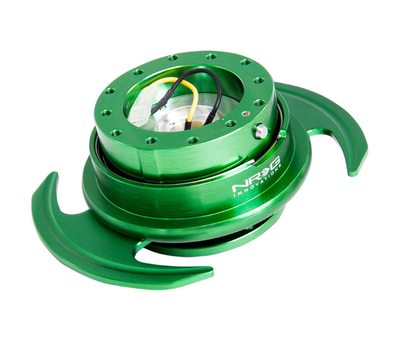 NRG Quick Release Kit Gen 3.0 - Green Body / Green Ring w/ Handles (SRK-650GN)