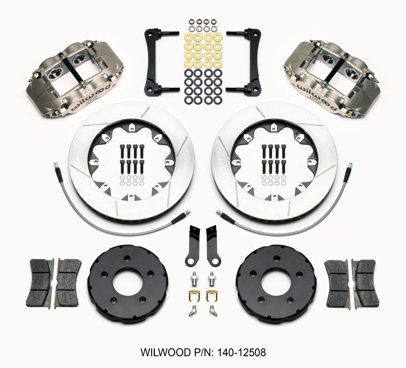 Wilwood 2005-2014 Ford Mustang Forged Superlite 4R/ST Front Road Race Brake Kit (12.19in)
