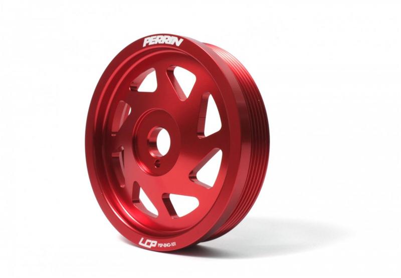 Perrin Performance 15-18 Subaru WRX / 13-20 BRZ / 14-18 FXT / 13-16 Crosstrek Lightened Crank Pulley - Red