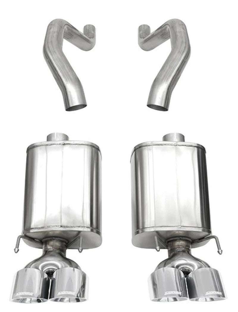 CORSA Performance 2006-2013 Chevrolet Corvette C6 Z06 7.0L / 2009-2013 ZR1 6.2L Polished Axle-Back Exhaust with 4.5in Twin Tips - photo 3