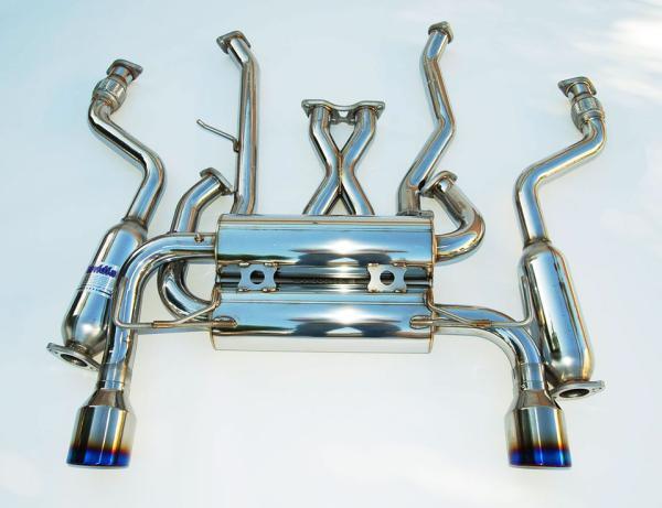 Invidia 2007+ Infiniti G37 Coupe Gemini Rolled Titanium Tip Cat-Back Exhaust