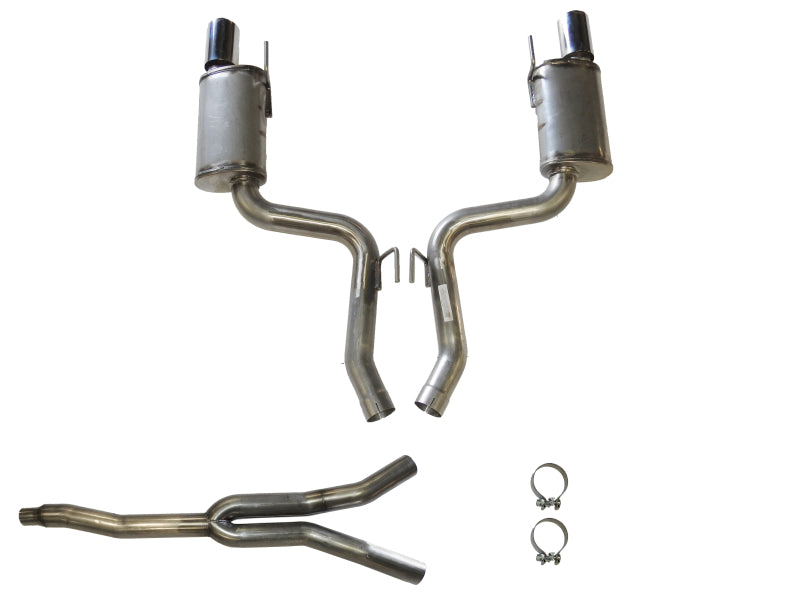 JBA 2015-2020 Ford Mustang EcoBoost 2.3L 409 Stainless Steel Dual Rear Exit Cat-Back Exhaust