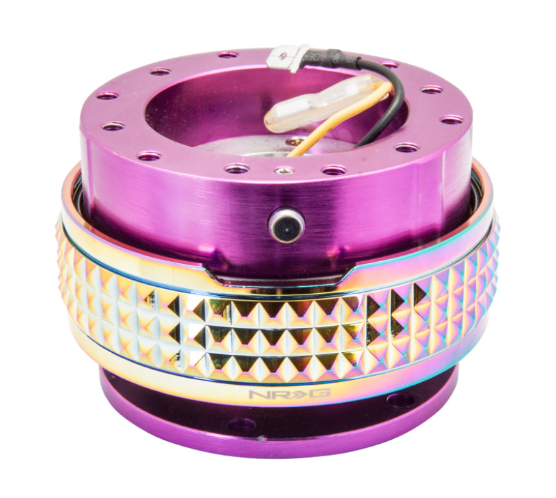 NRG Quick Release Kit - Pyramid Edition - Purple Body / Neochrome Pyramid Ring (SRK-210PP/MC) - photo 2