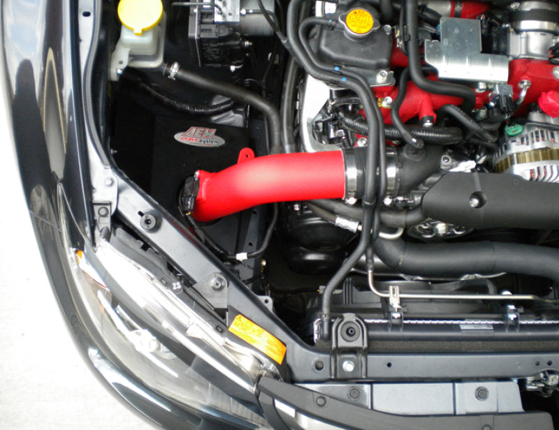 AEM 2008-2011 WRX/STi Wrinkle Red Cold Air Intake (aem21-478WR) - photo 2