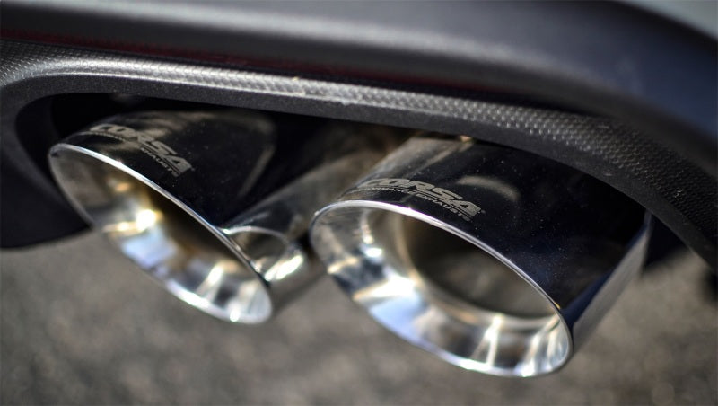 CORSA Performance 2018-2023 Ford Mustang GT Fastback 5.0L 3in Cat-Back System Dual Rear Exit with 4in Polished Tips