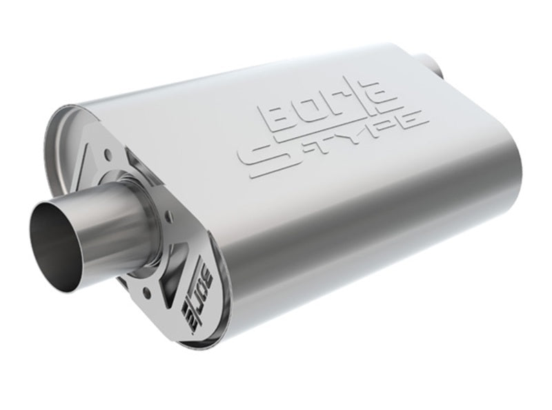 Borla 2011-2015 Chevrolet Camaro Stainless Steel Oval S-Type 2.5in Inlet/Outlet Crate Exhaust Muffler - photo 2