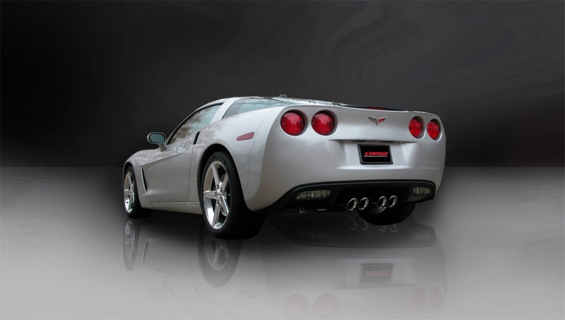 CORSA Performance 2005-2007 Chevrolet Corvette C6 6.0L V8 Polished Sport Axle-Back Exhaust - photo 3