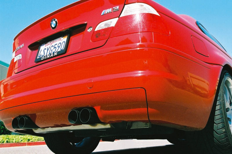 Dinan 2001-2006 BMW M3 (E46) Free Flow Axle-Back Exhaust - Black Tips - photo 2