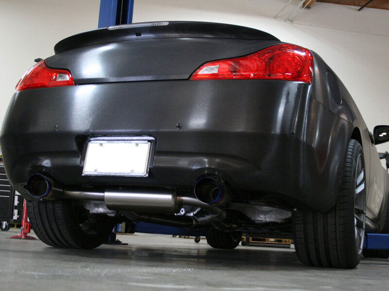 aFe Takeda 2-1/2in 304 Stainless Steel Cat-Back Exhaust Infiniti G37 08-13/Q60 2014-2015 V6-3.7 with Blue Flame Tips - photo 5