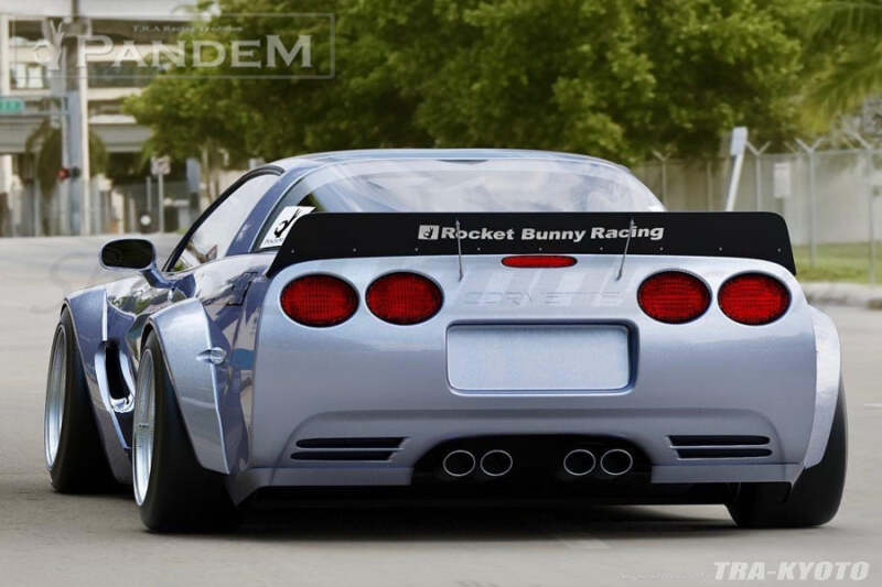 GReddy Pandem 1997-2004 Chevrolet Corvette C5 Fastback Coupe Rocket Bunny Full Widebody Aero Kit w/ Wing - photo 6