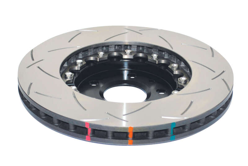 DBA Chevrolet Corvette (C7) 5000 Series T3 Slotted 2-Piece Front Brake Rotor, Black Hat (DBA52762BLKS)