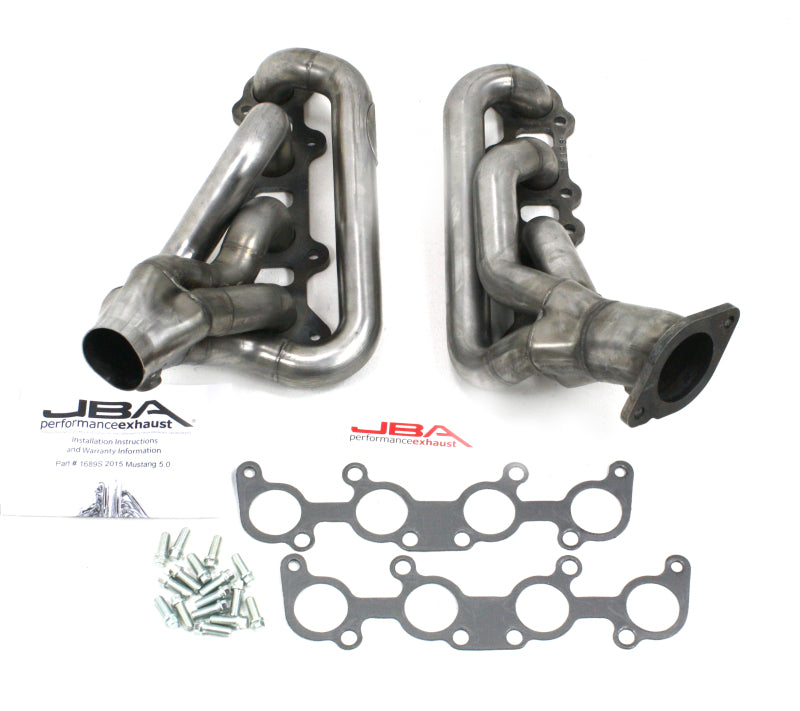 JBA 2015-2020 Ford Mustang 5.0L Coyote 1-3/4in Primary Raw 409 Stainless Steel Cat4Ward Header