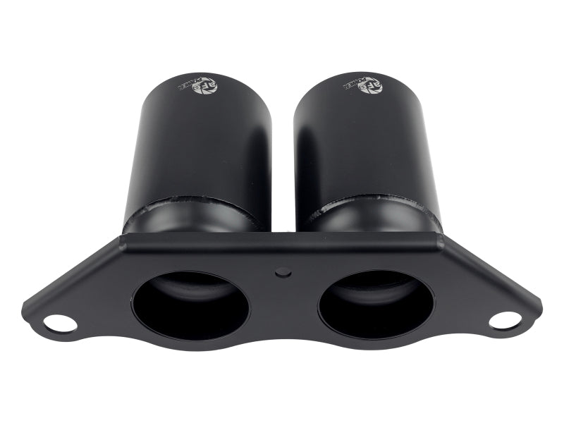 aFe Power MACH Force-Xp 4in 304 Stainless Steel Bolt-On Exhaust Tips Satin Black 2014-2019 Porsche 911 GT3 3.8L/4.0L - photo 5