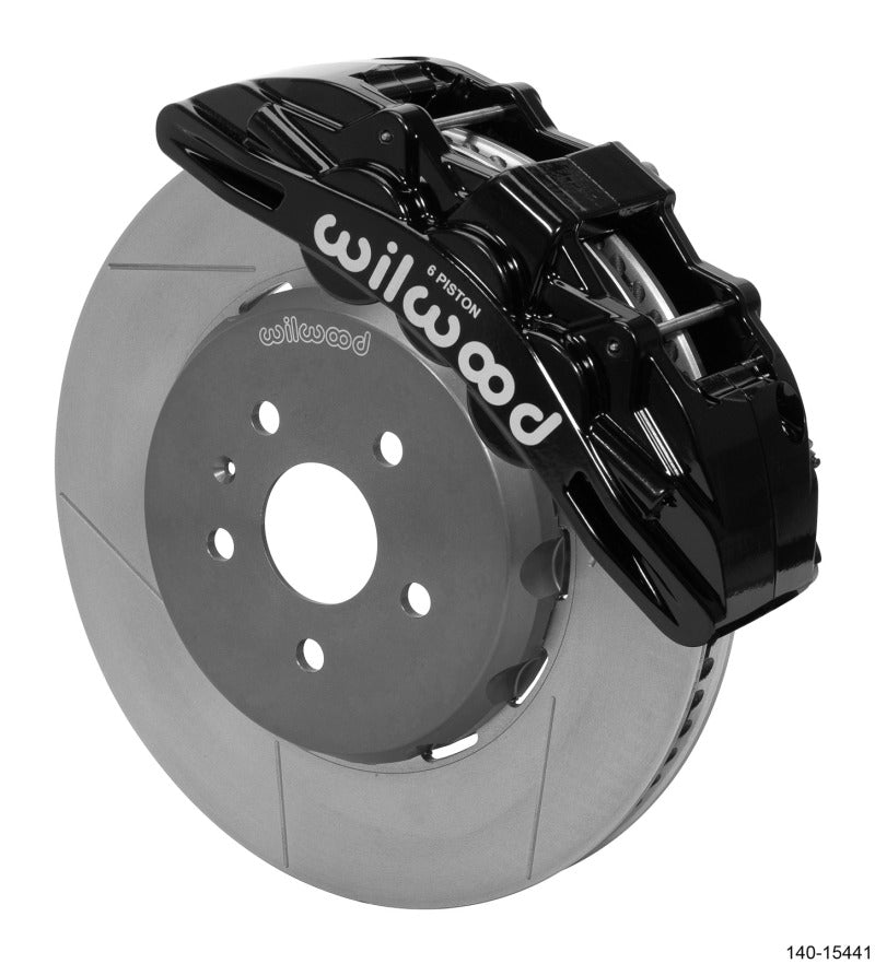 Wilwood 2016-2019 Chevrolet Camaro SX6R Front Big Brake Kit (15in) - Black / Slotted