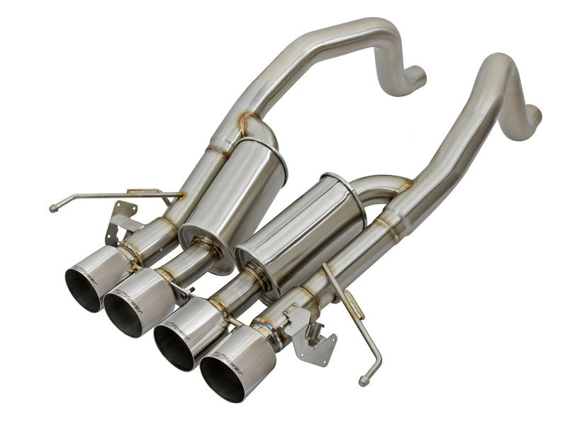 aFe MACH Force-Xp 3in-2 1/2in Axle-Back 304 Stainless Steel Exhaust with Polished Tips 2015-2017 Chevrolet Corvette Z06 - photo 2