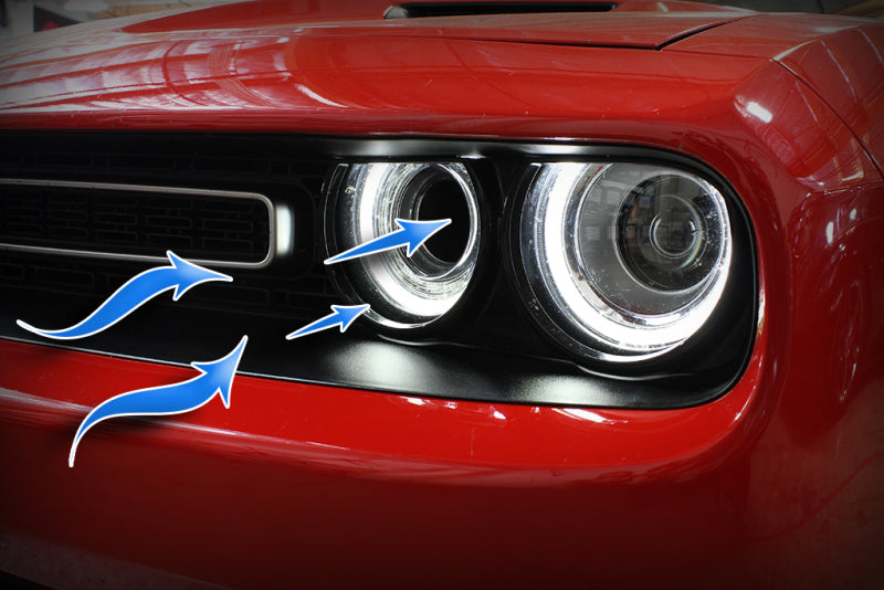 aFe Dynamic Air Scoop 2015 Dodge Challenger V6-3.6 / V8-5.7/6.4L HEMI - BLK (afe54-72203-S) - photo 2